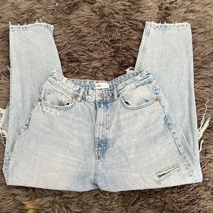 Zara distressed denim jeans